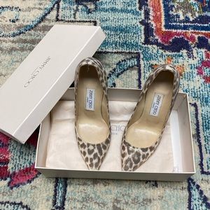 Metallic leopard Jimmy Choos
